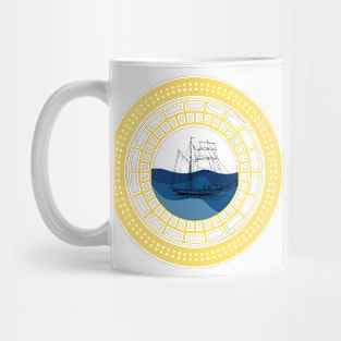 Ocean view from the ship Mug